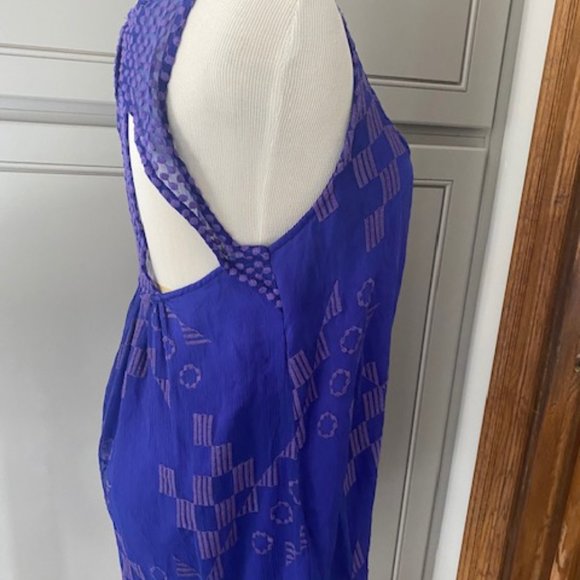 On hold Tt Collection Beautful Purple Silk Dress - Picture 10 of 14